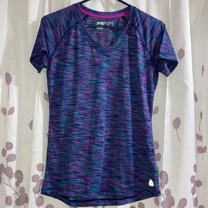 RBX, performance tee, variegated multicolor, size medium